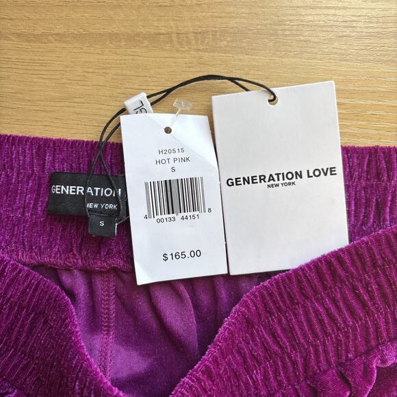 NWT Generation Love Jogger & Sweater Velour 2 Piece Set Womens Size Small [Flaw] - Picture 3 of 14